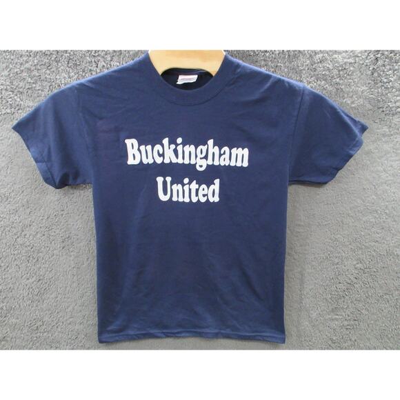 Vintage NWOT Buckingham United Soccer Club Heavyweight 50/50 Men's Small T-shirt - Picture 1 of 10